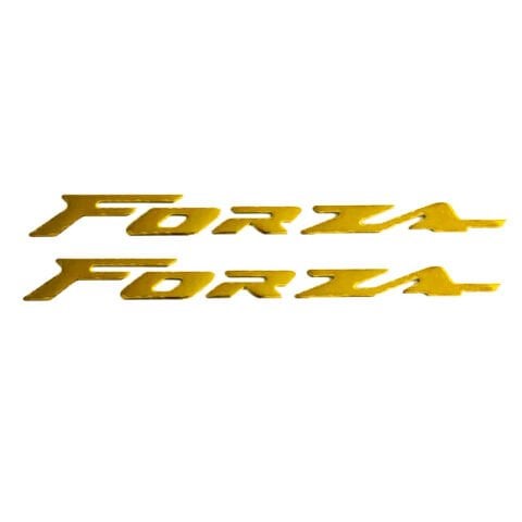 HONDA FORZA 2018 - 2025 UYUMLU SELE ALTI METAL YAZI SETİ GOLD