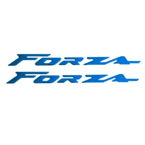 HONDA FORZA 2018 - 2025 UYUMLU SELE ALTI METAL YAZI SETİ MAVİ