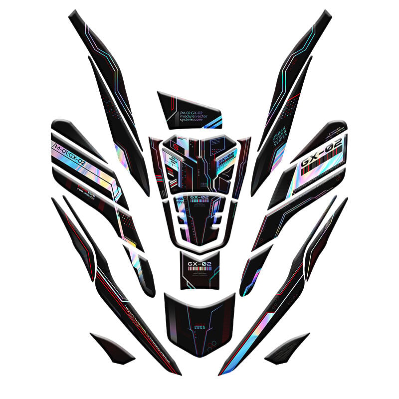 HONDA PCX 2021 - 2024 UYUMLU TANK PAD SET HOLOGRAM 024