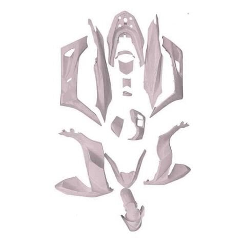 HONDA PCX 2021 - 2024 UYUMLU KOMPLE KAPORTA SETİ BUKALEMUN BEYAZ