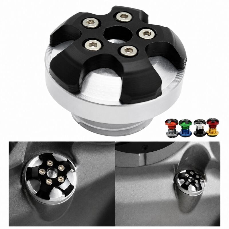 UNİVERSAL MOTOR YAĞ KONTROL KAPAĞI DEKORATİF GÜMÜŞ
