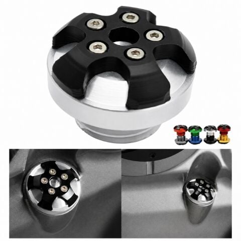 UNİVERSAL MOTOR YAĞ KONTROL KAPAĞI DEKORATİF GÜMÜŞ