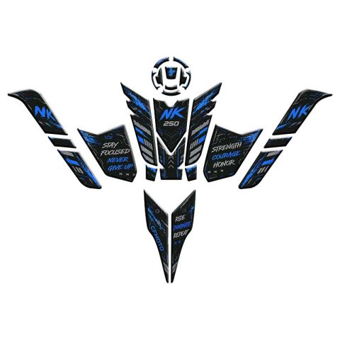 CF MOTO 250 NK 2023 - 2026 UYUMLU FULL TANK PAD SET 005